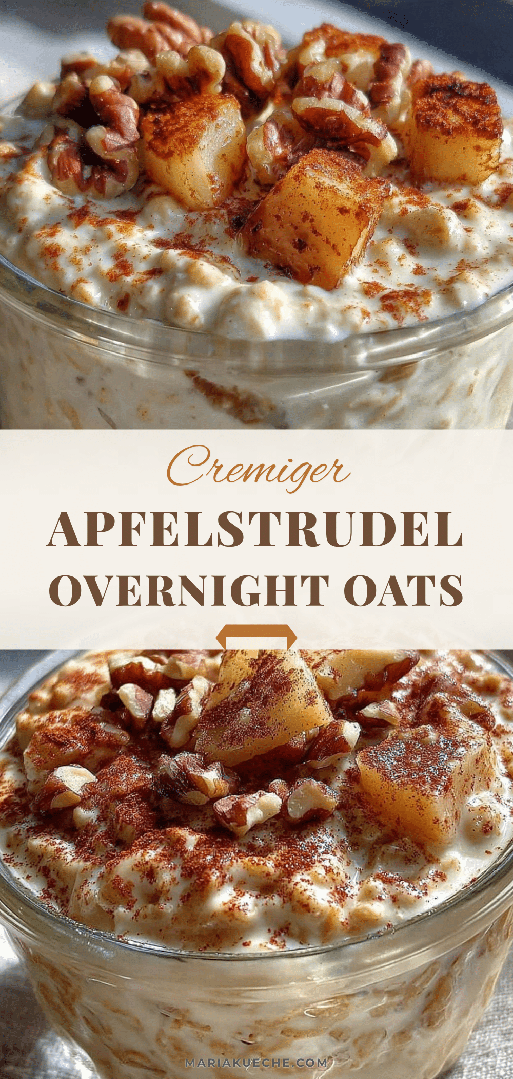 Apfelstrudel Overnight Oats recipe