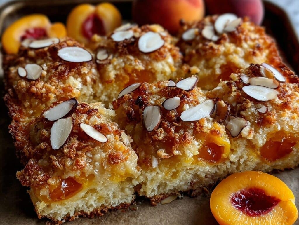 Aprikosenkuchen mit Mandelstreuseln - featured image