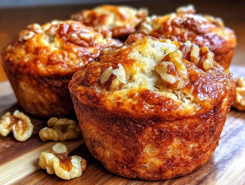 Bananen-Walnuss-Muffins ohne Zucker - featured image