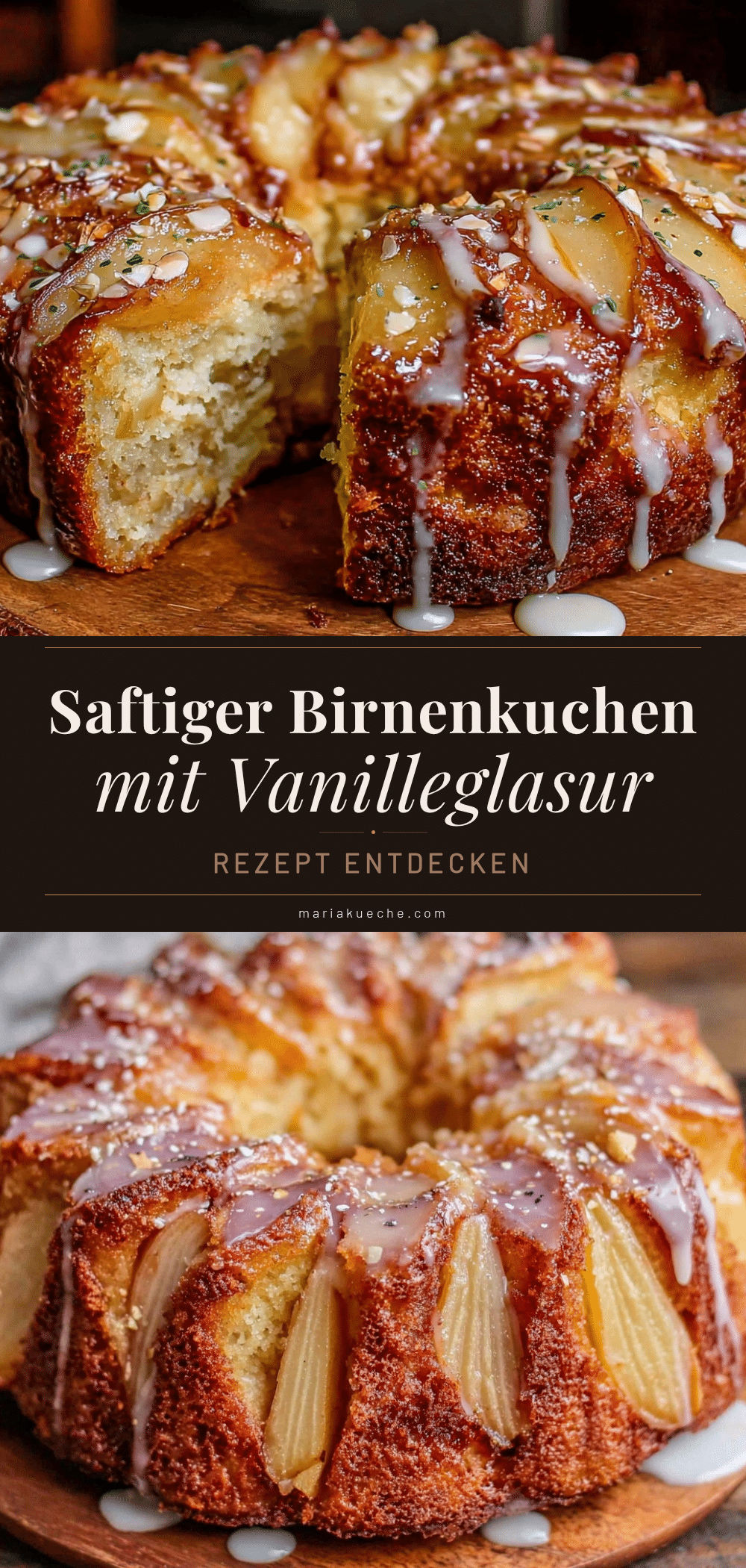 Birnenkuchen mit Mandelfrangipane recipe