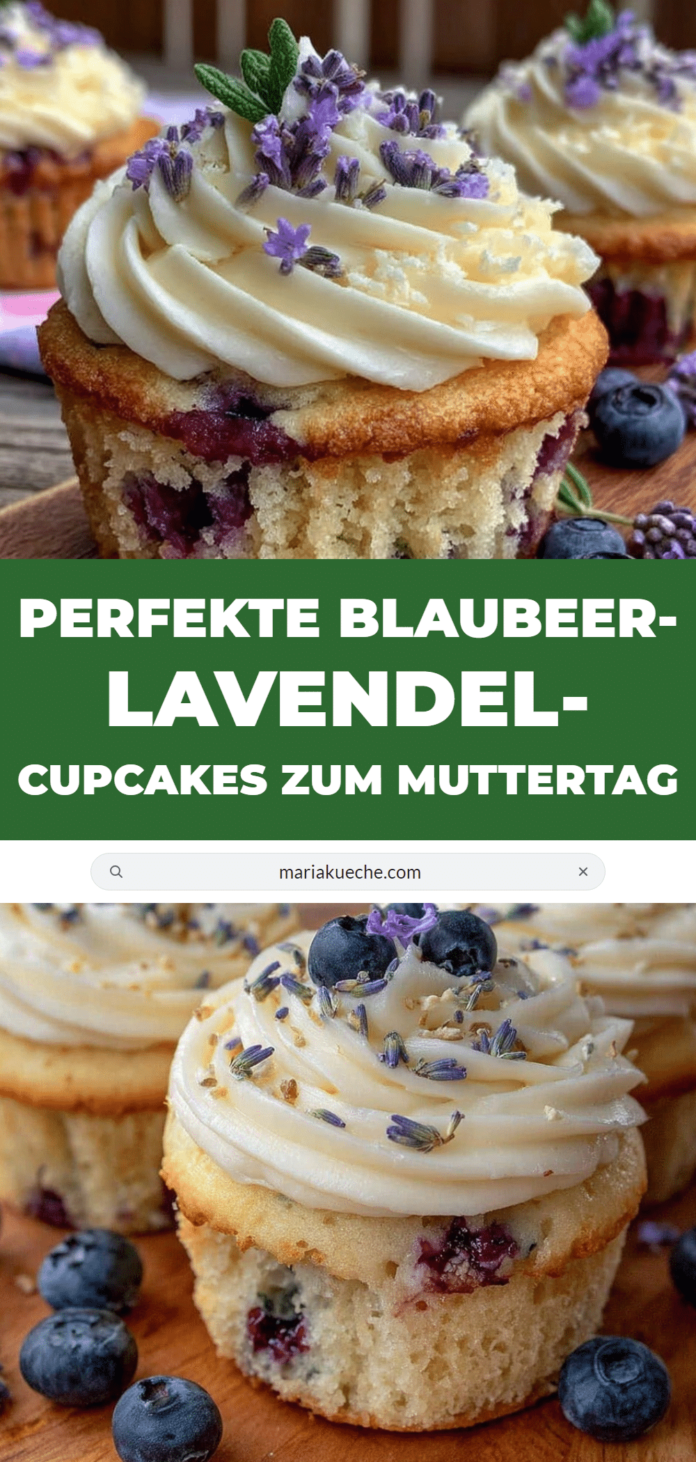 Blaubeer-Lavendel-Cupcakes recipe