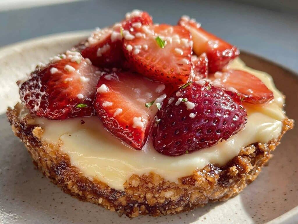 cremige Erdbeertorte ohne Backen - featured image