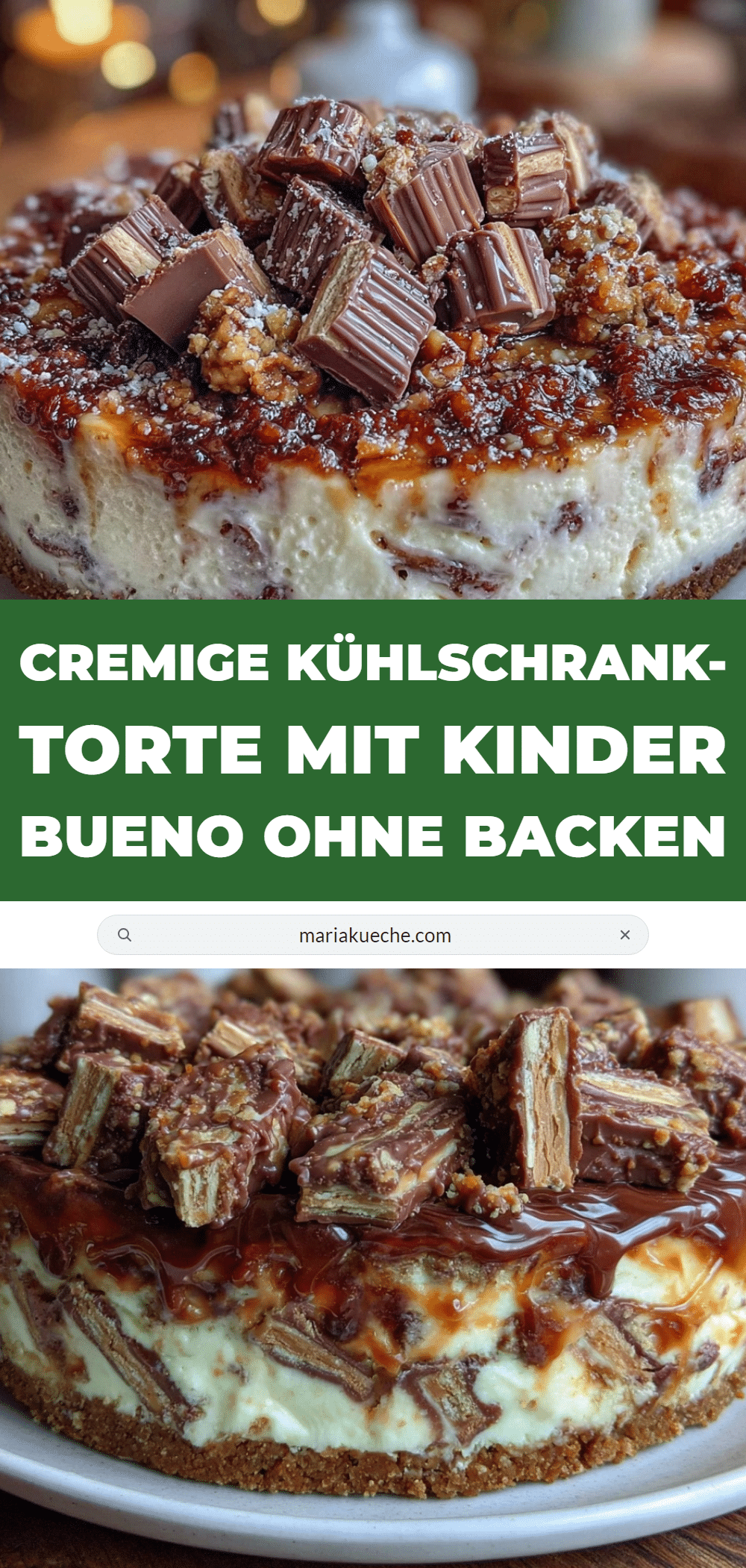 cremige Kühlschrank-Torte mit Kinder Bueno recipe