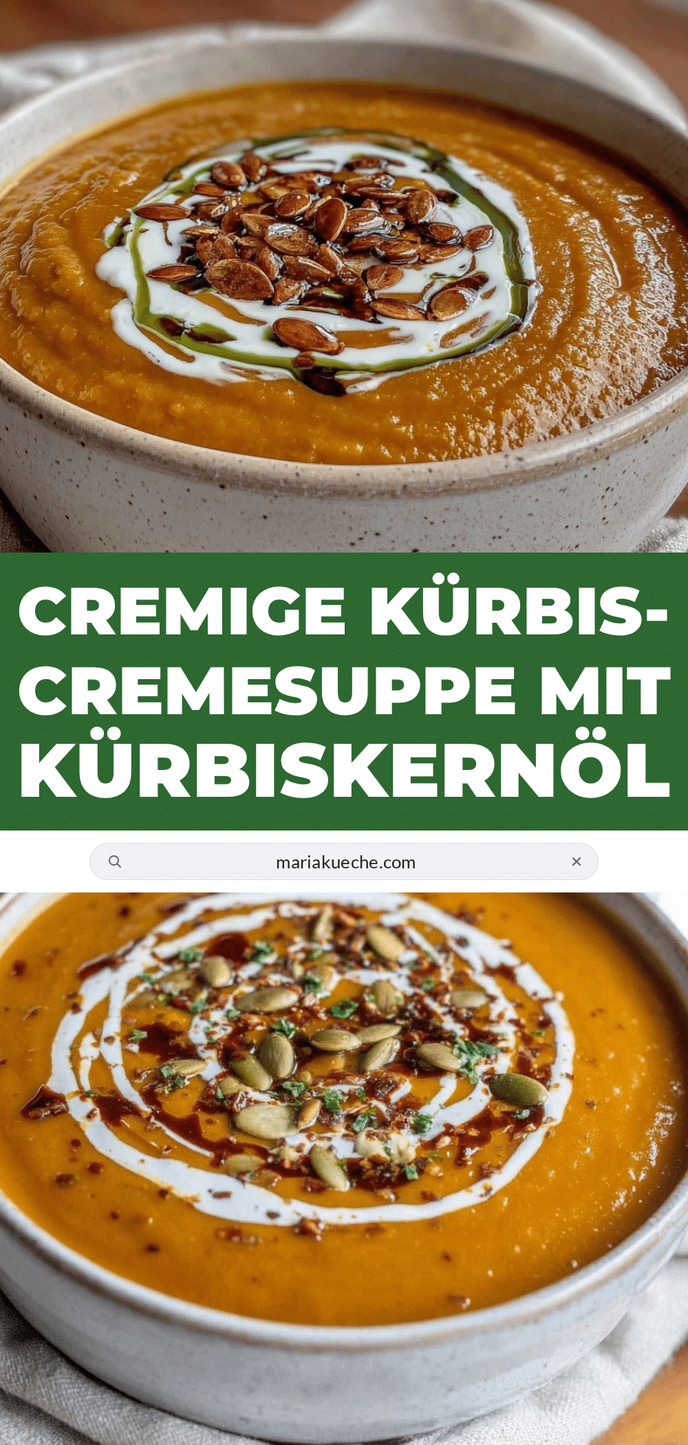 cremige kürbiscremesuppe recipe