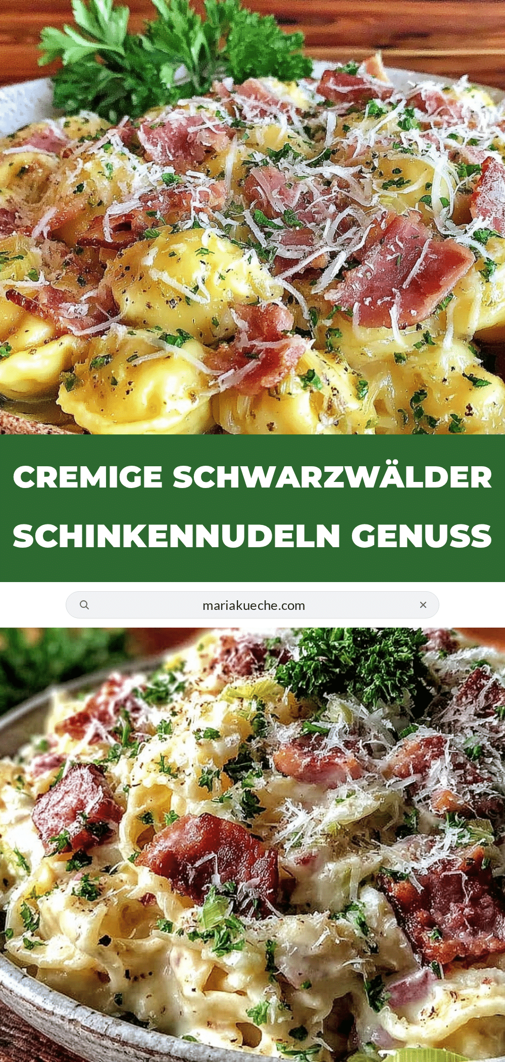cremige Schwarzwälder Schinkennudeln recipe