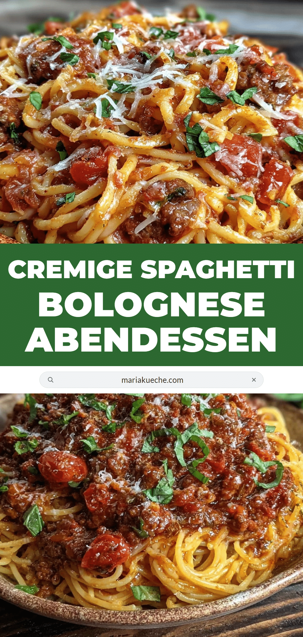 cremige Spaghetti Bolognese recipe