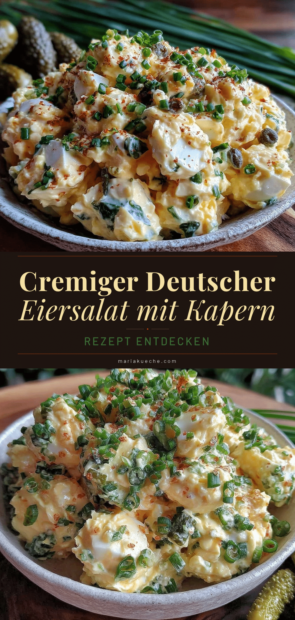 cremiger deutscher Eiersalat mit Kapern recipe