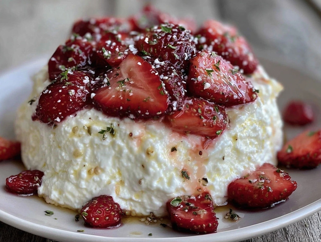 cremiger Nachtisch mit Erdbeeren und Quark-Sahne-Creme preparation steps
