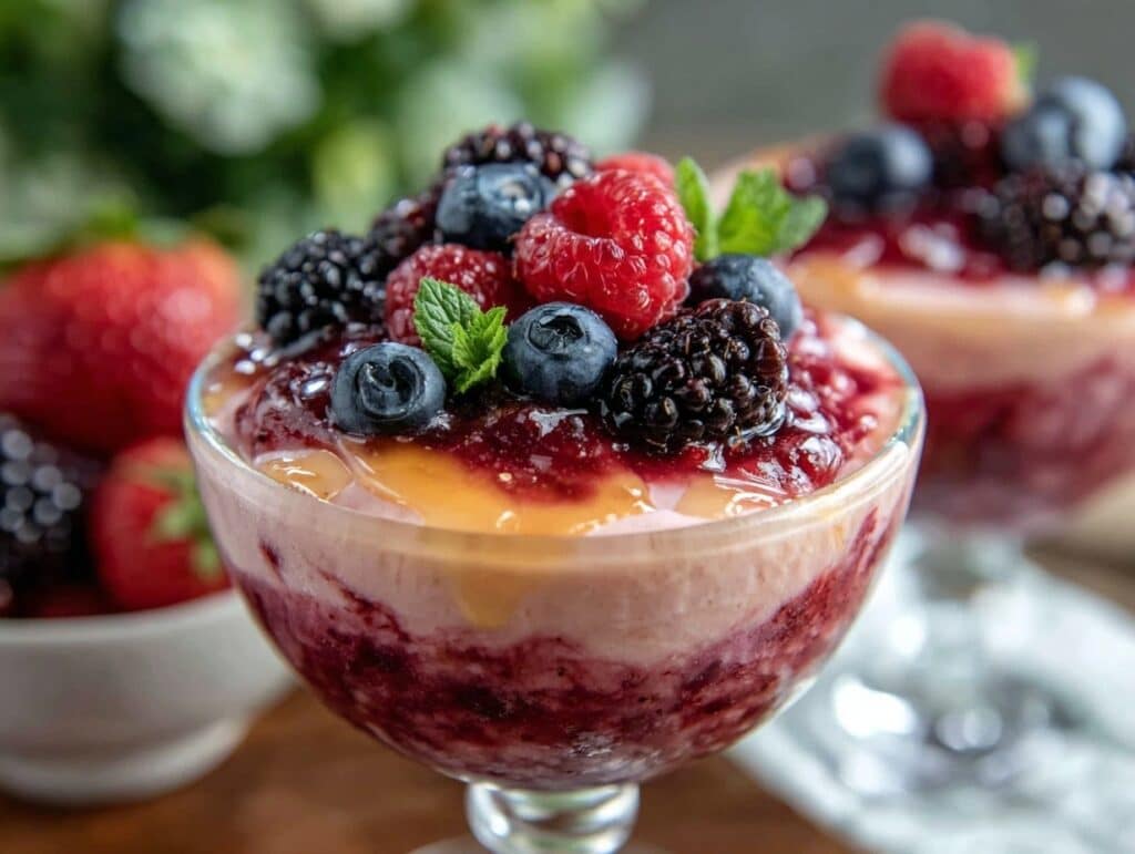 cremiges Midsommar-Beerenmousse - featured image