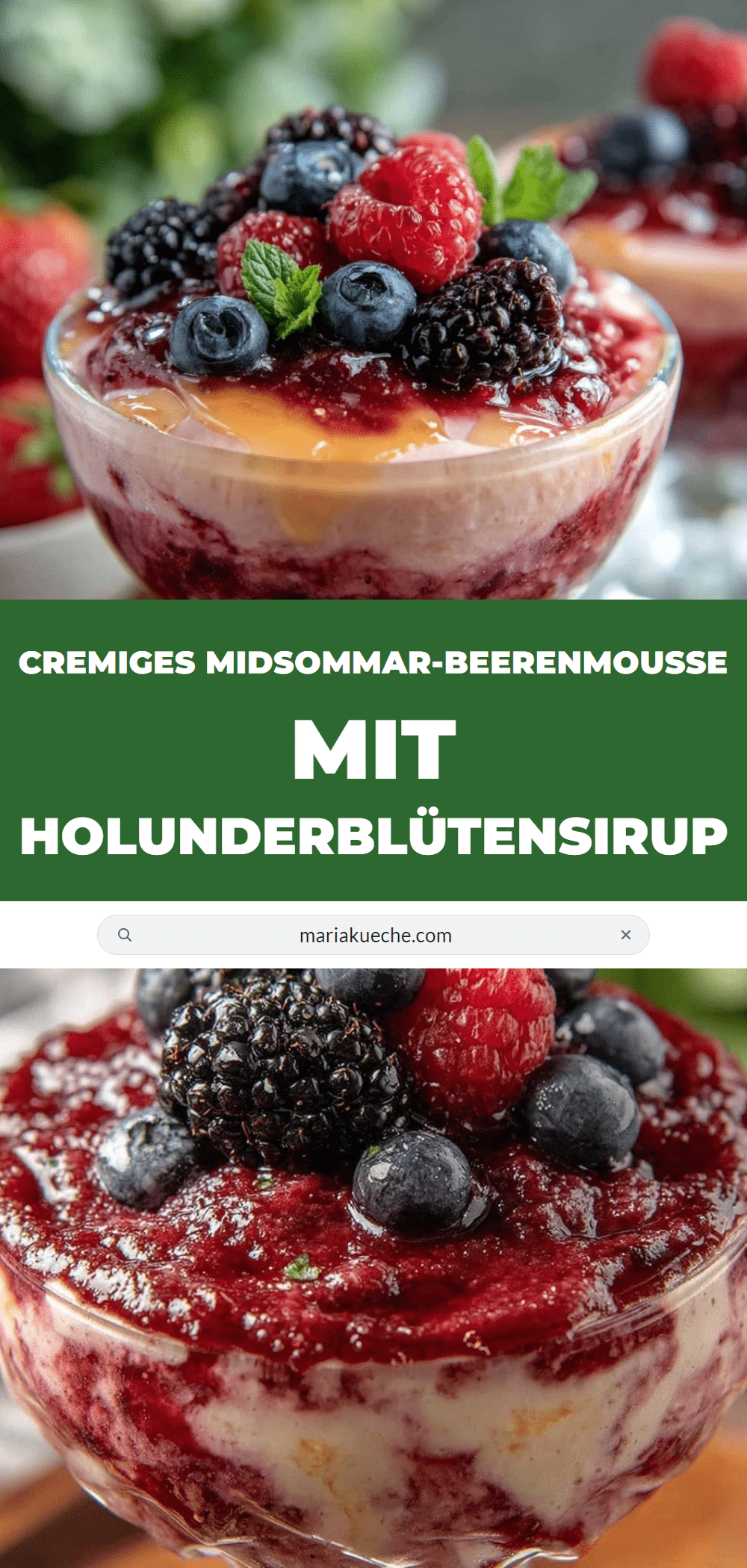 cremiges Midsommar-Beerenmousse recipe