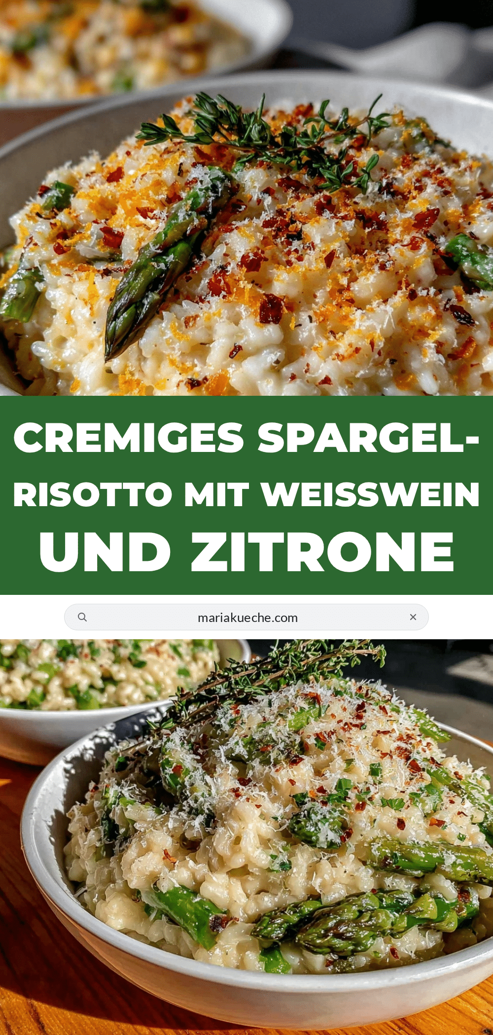 cremiges Spargel-Risotto recipe
