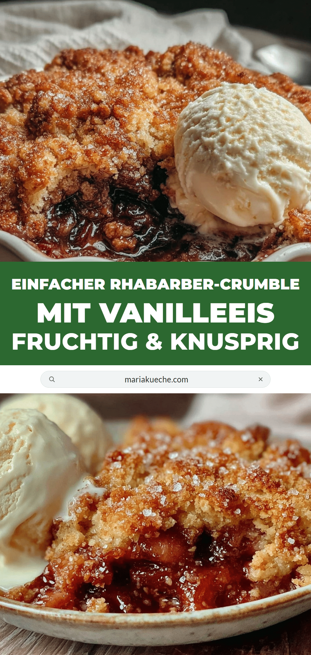 einfacher rhabarber-crumble recipe