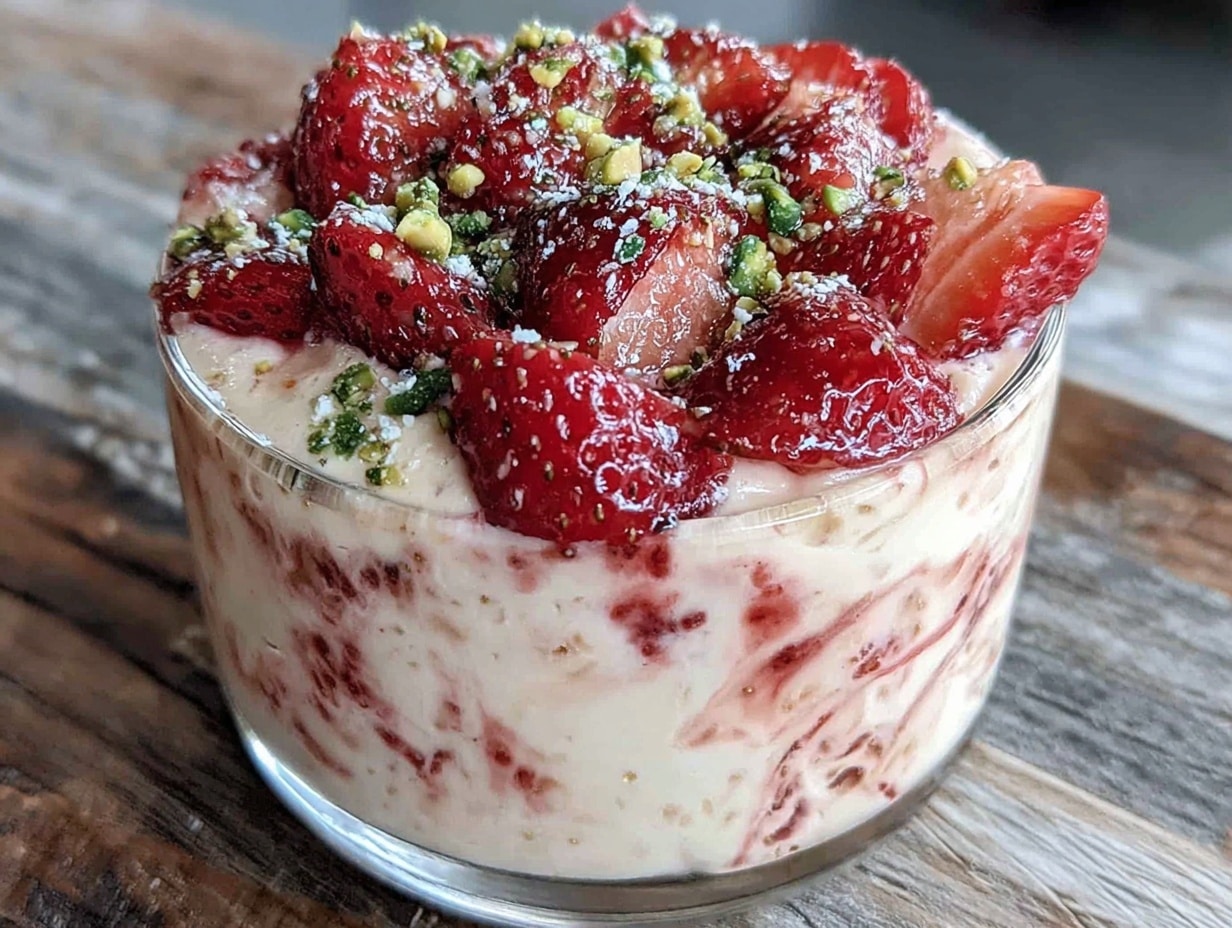 Erdbeer-Joghurt-Mousse preparation steps