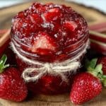 Erdbeer-Rhabarber-Marmelade ohne Gelierzucker - featured image