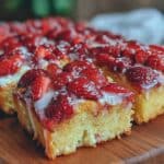 Erdbeerkuchen vom Blech - featured image