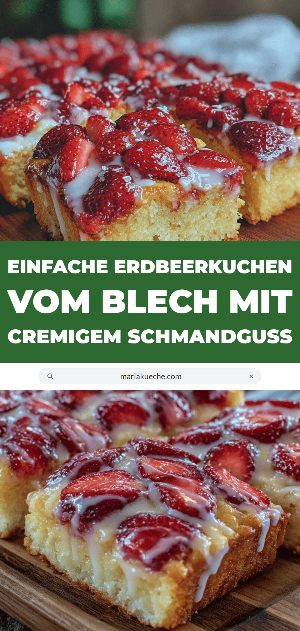 Erdbeerkuchen vom Blech recipe