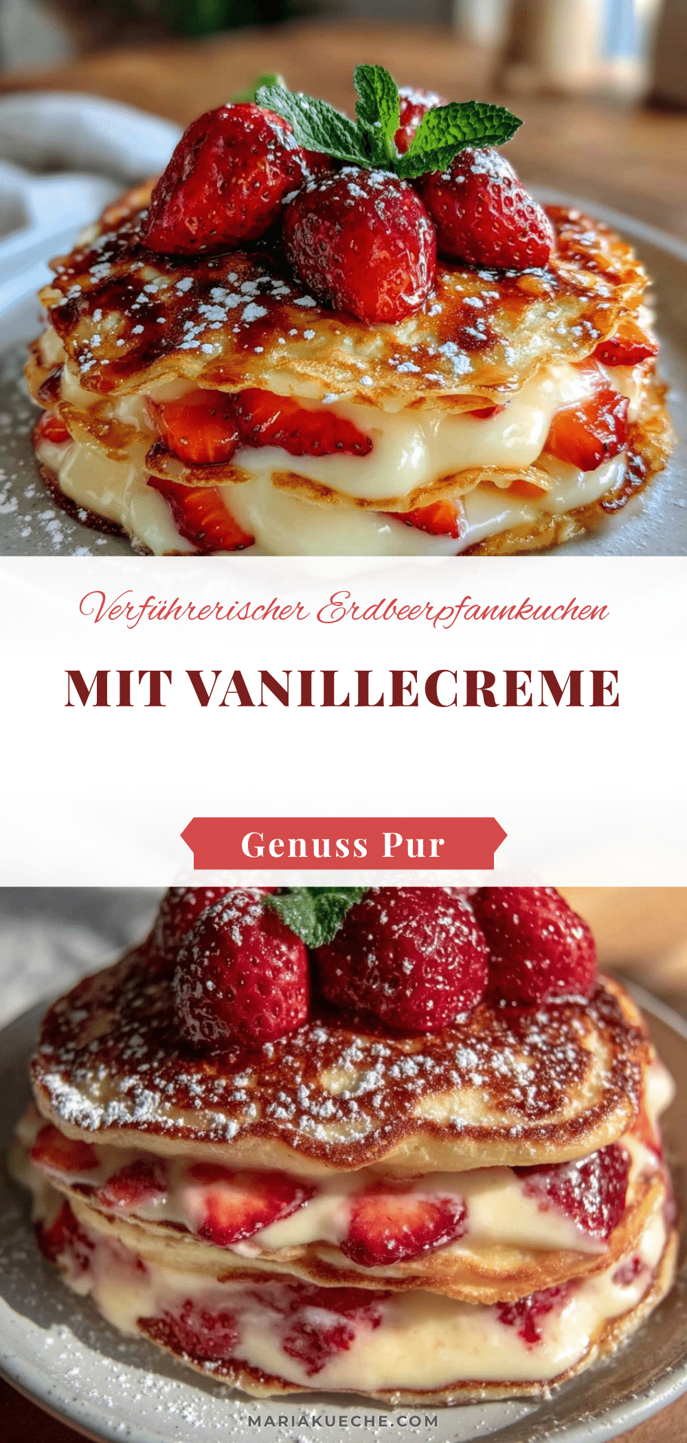 Erdbeerpfannkuchen Stack recipe
