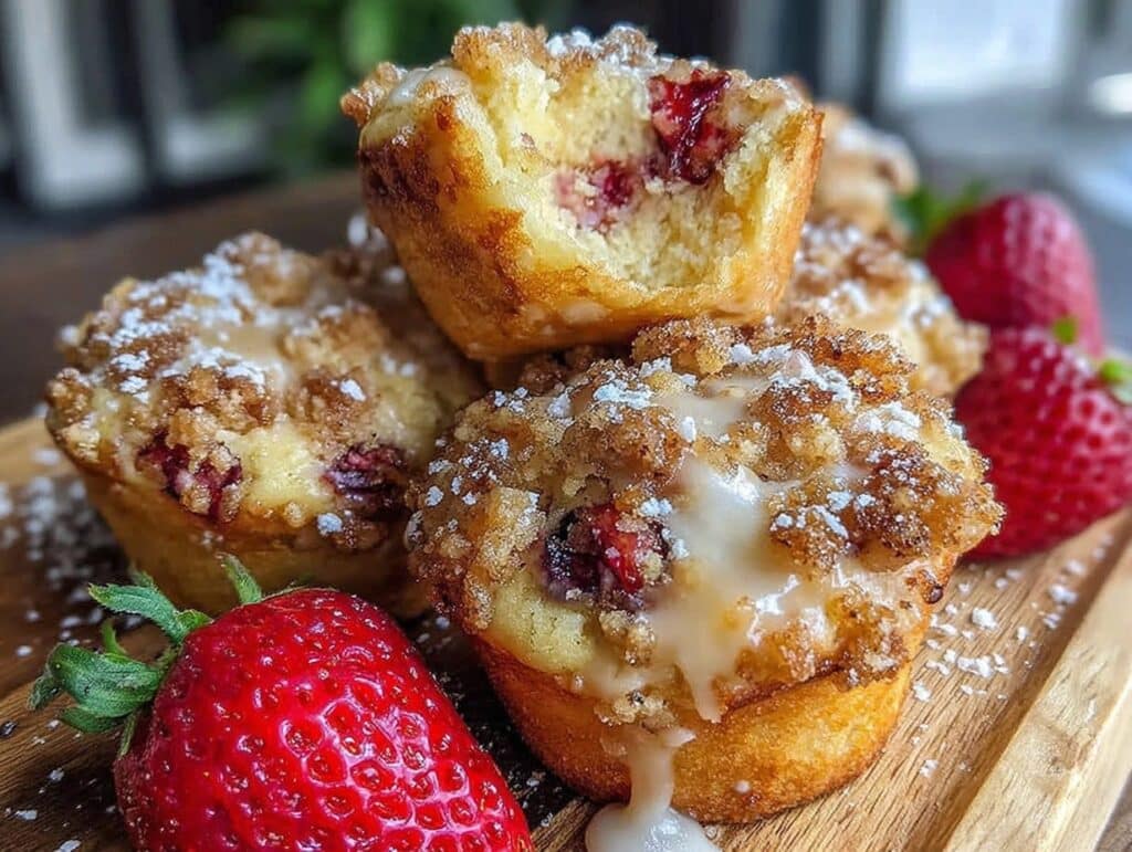 fluffige Erdbeer-Muffins - featured image