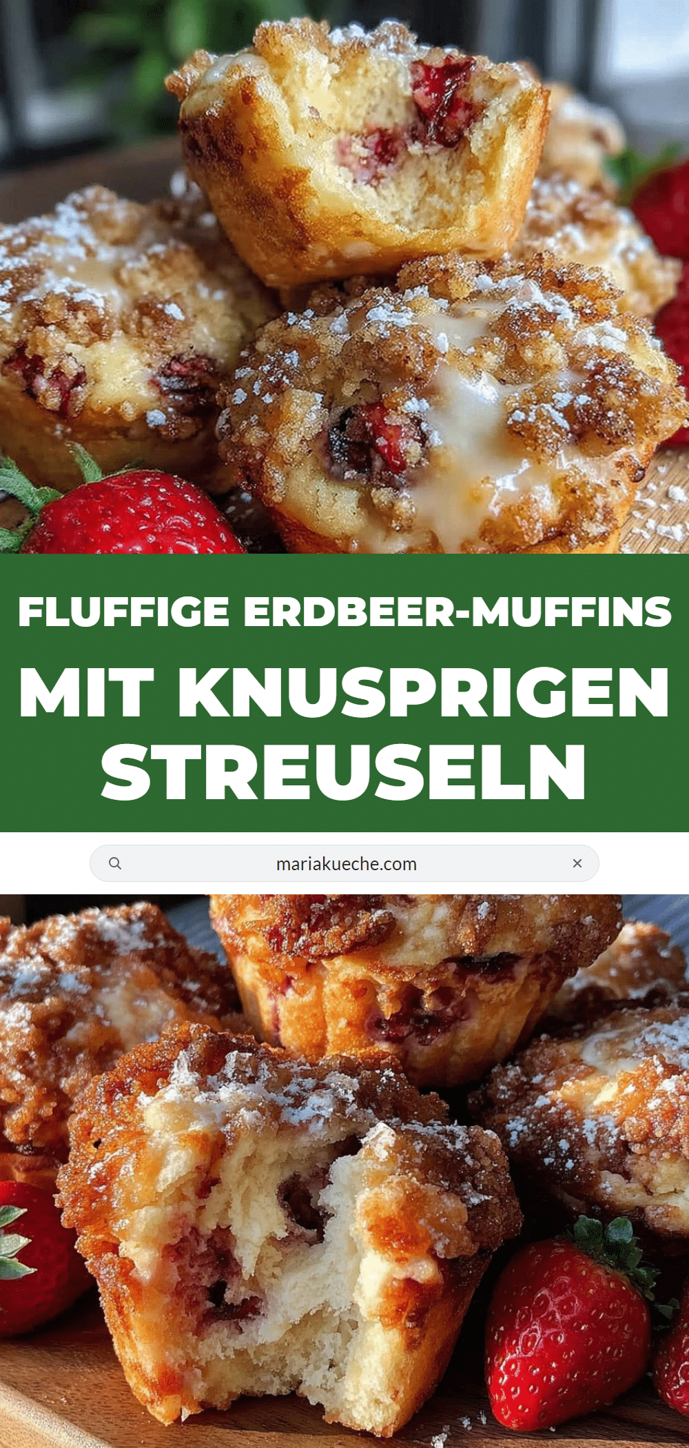 fluffige Erdbeer-Muffins recipe