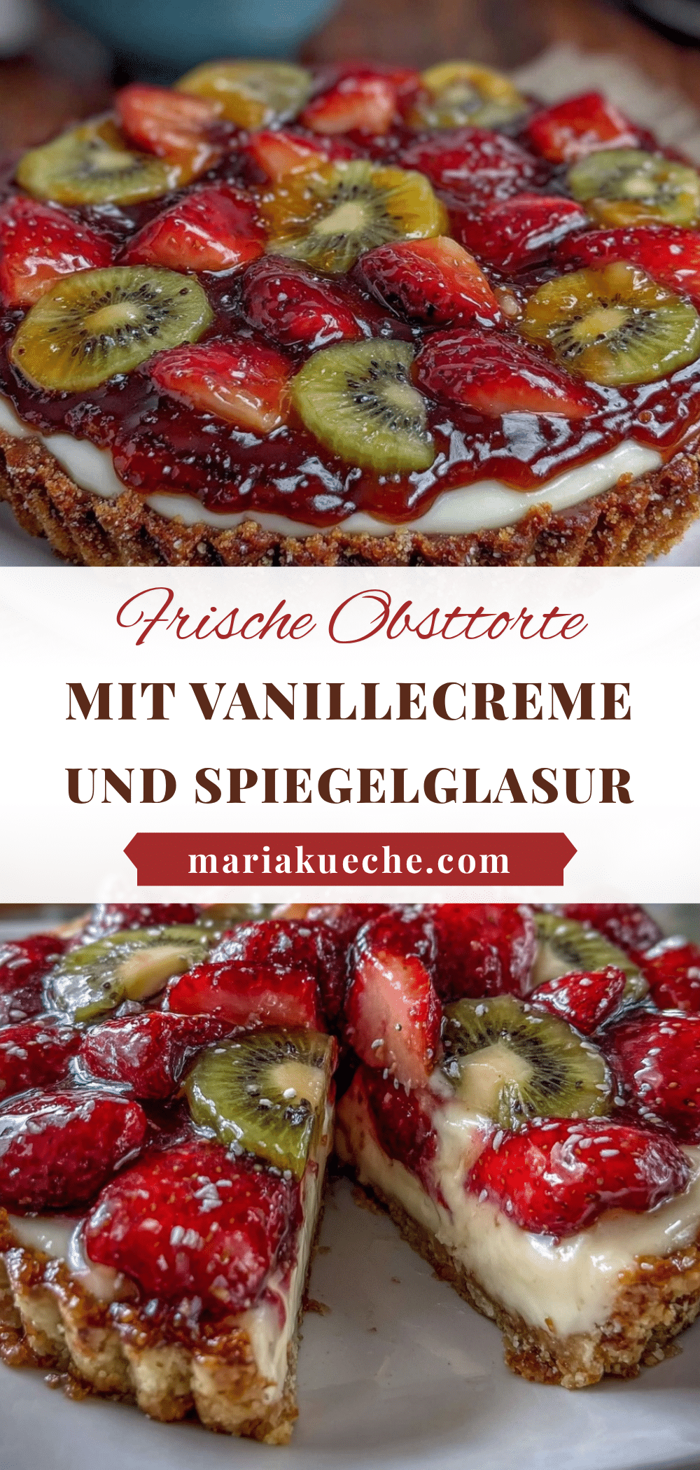 frische German Obsttorte mit Vanillecreme recipe