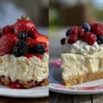 frische sommertorte mit beeren und sahne ohne backen - featured image