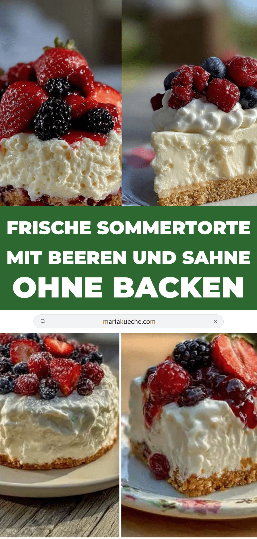 frische sommertorte mit beeren und sahne ohne backen recipe