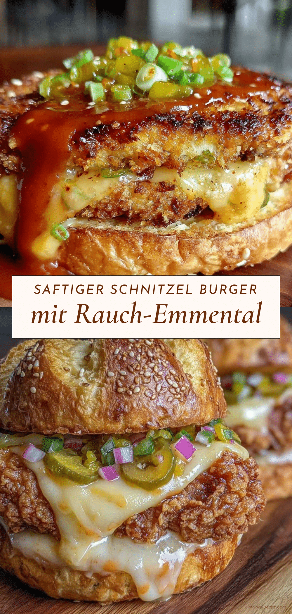 German BBQ Schnitzel Burger recipe