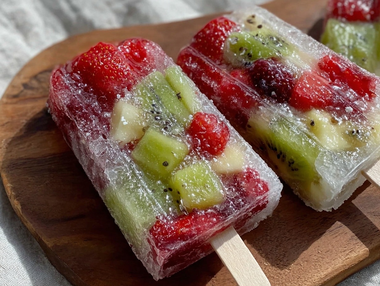 gesundes selbstgemachtes fruchteis am stiel ohne zucker preparation steps