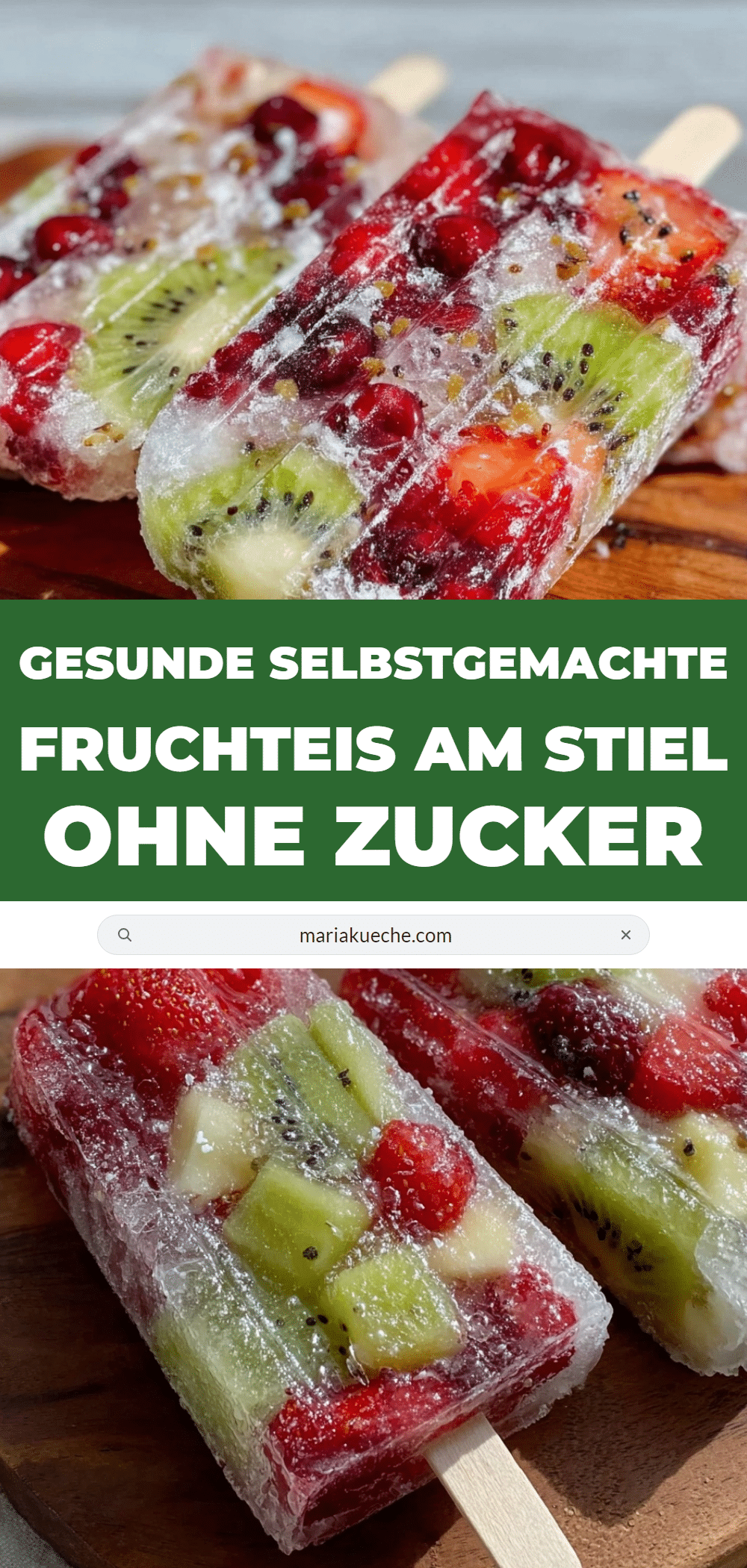 gesundes selbstgemachtes fruchteis am stiel ohne zucker recipe