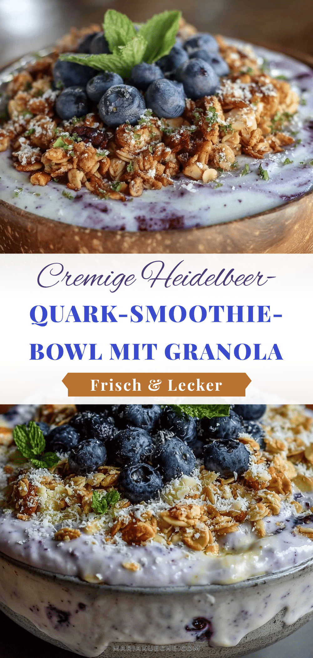 Heidelbeer-Quark-Smoothie-Bowl recipe