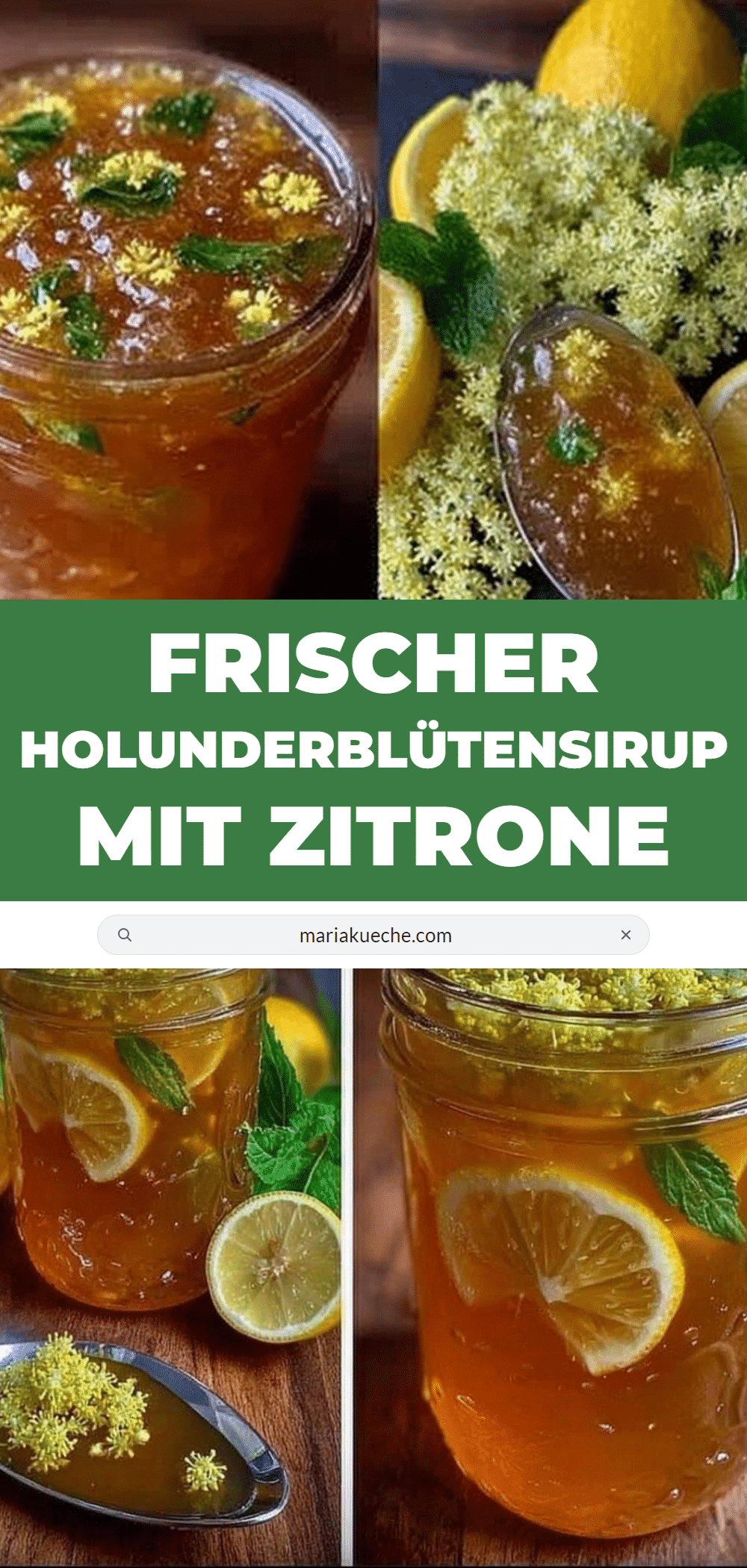 Holunderblütensirup mit Zitrone recipe