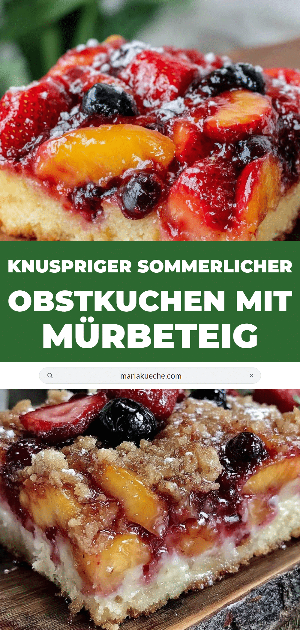 knuspriger sommerlicher obstkuchen recipe