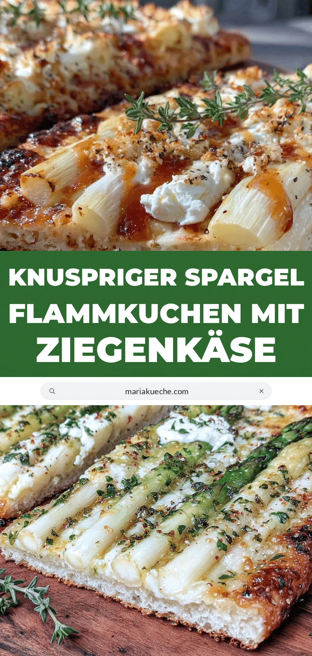 knuspriger Spargel Flammkuchen recipe