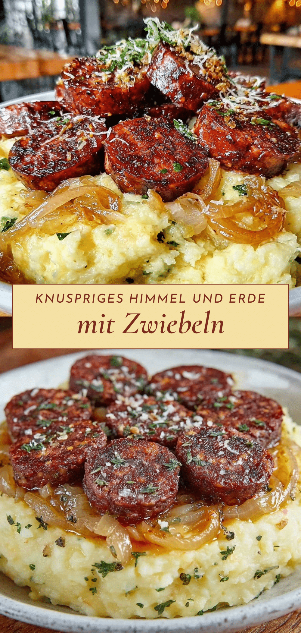 knuspriges Himmel und Erde recipe
