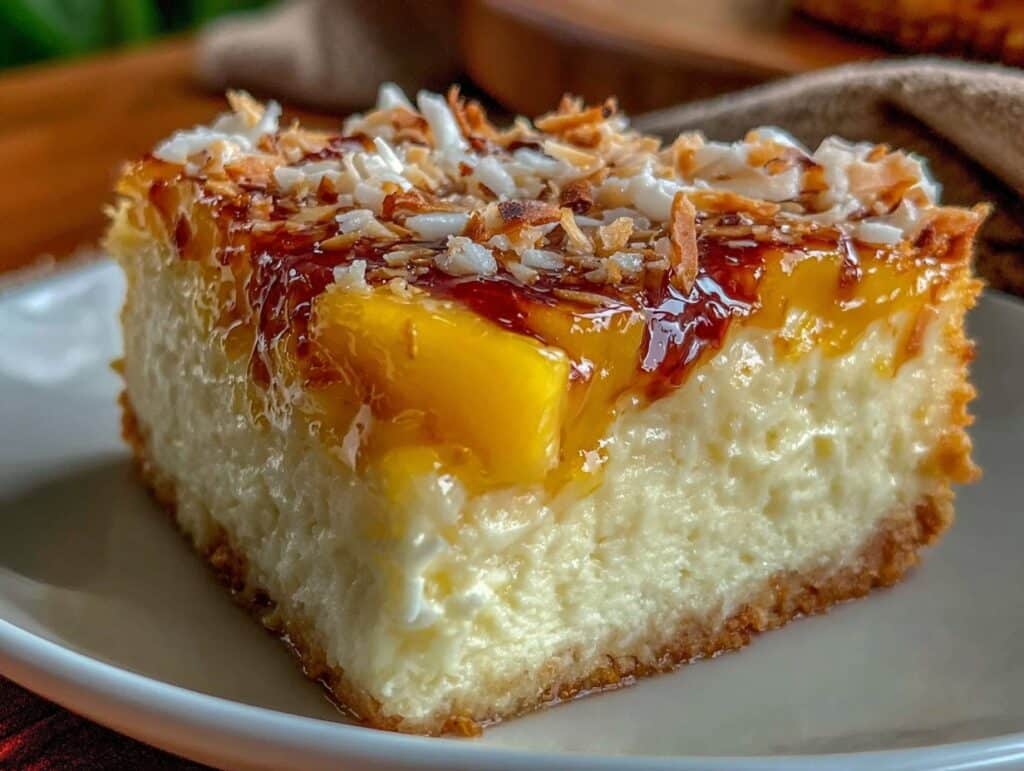 Kokos-Mango-Kuchen ohne Backen - featured image