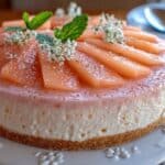 Melonen-Joghurt-Torte ohne Gelatine - featured image