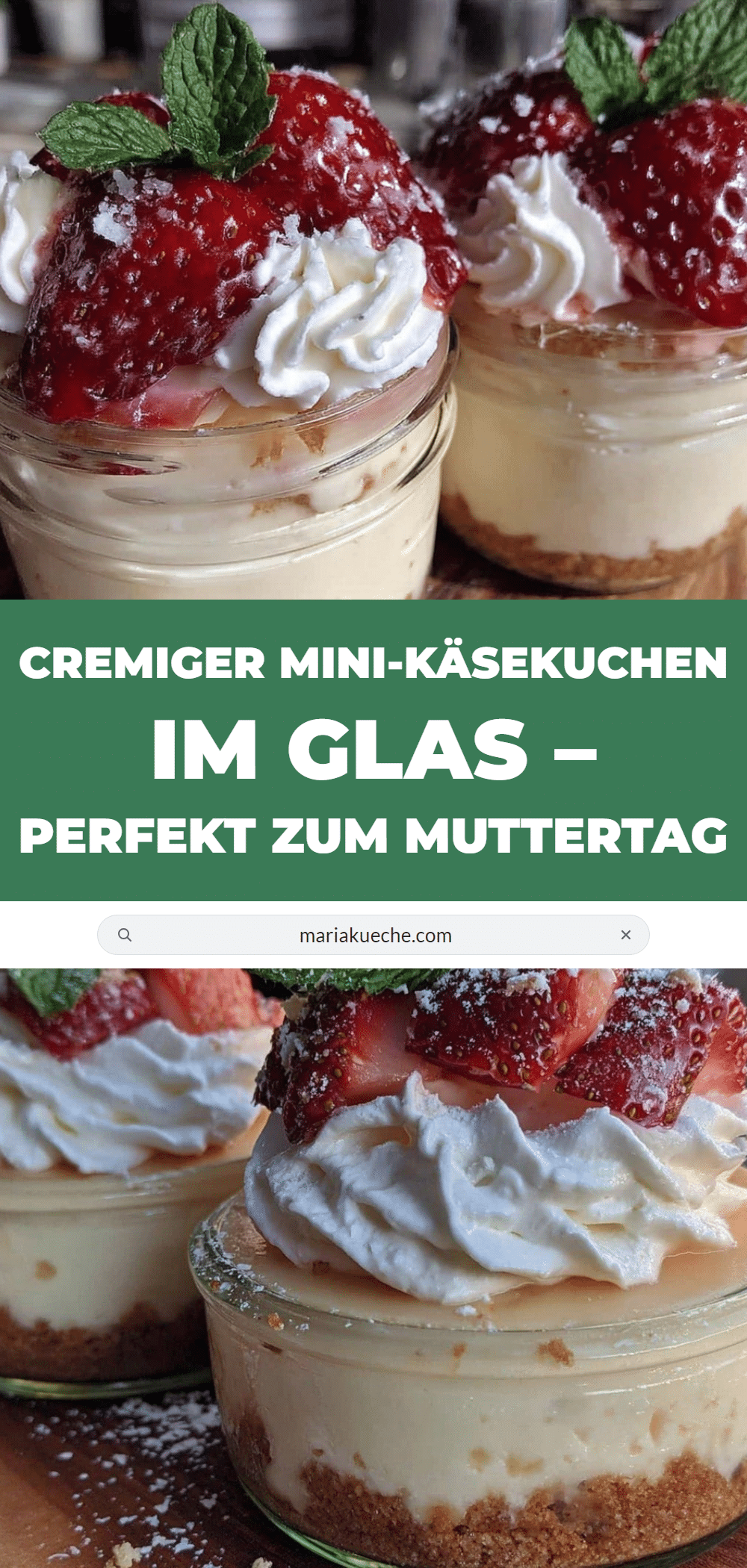 Mini-Käsekuchen im Glas recipe