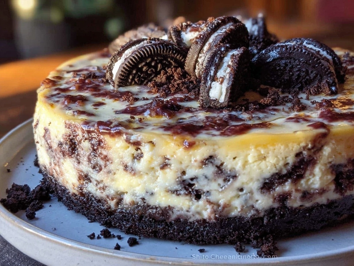 No-Bake Oreo-Cheesecake preparation steps