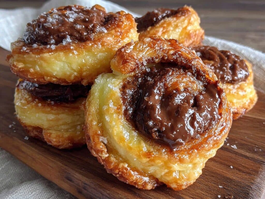 Nutella-Schnecken aus Blätterteig - featured image