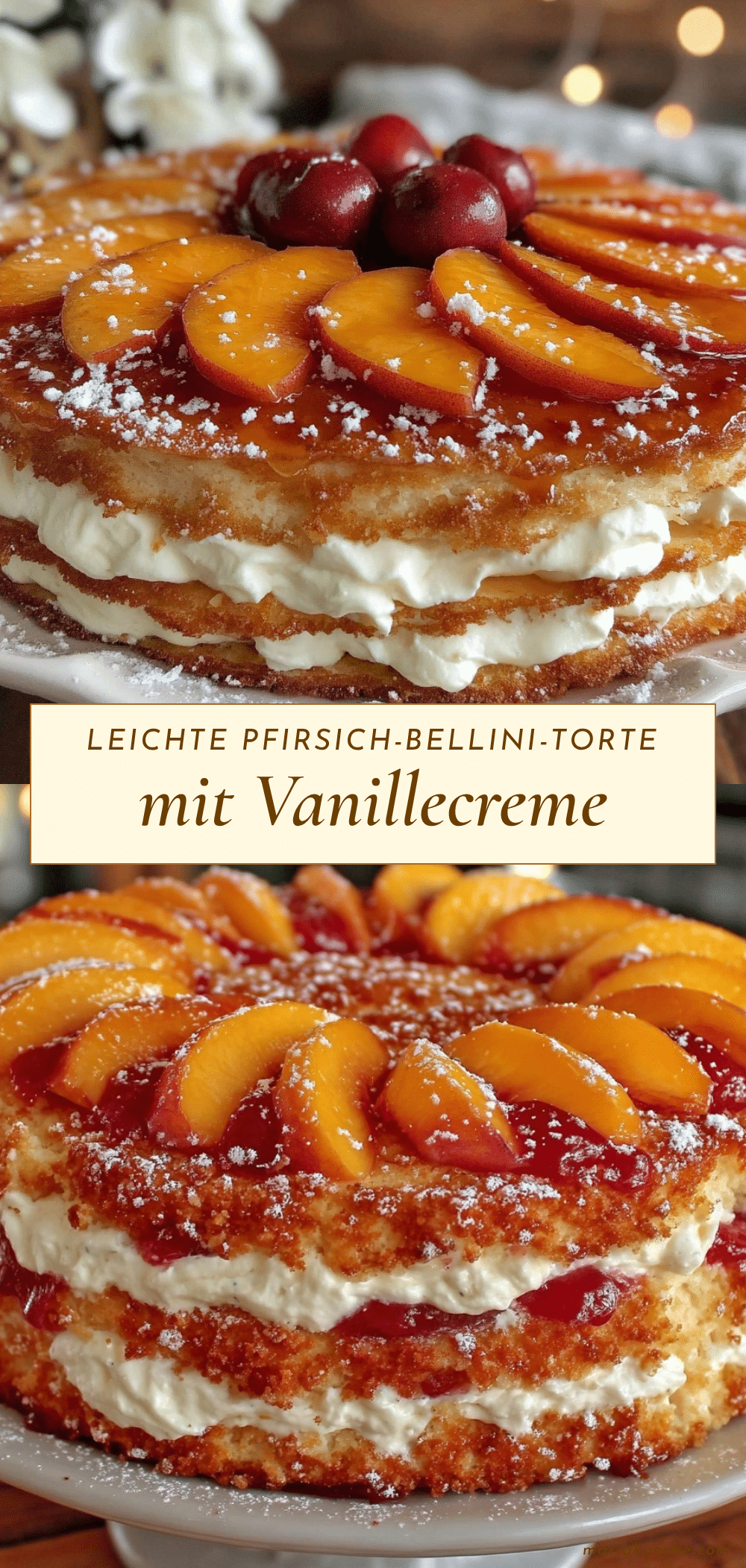 Pfirsich-Bellini-Torte recipe