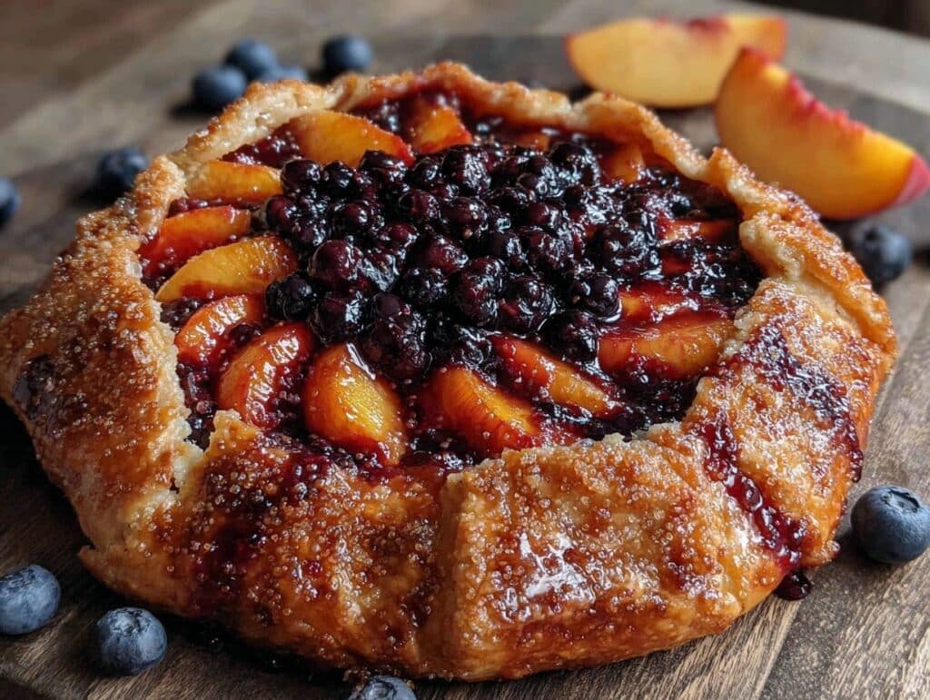 Pfirsich-Blaubeer-Galette - featured image