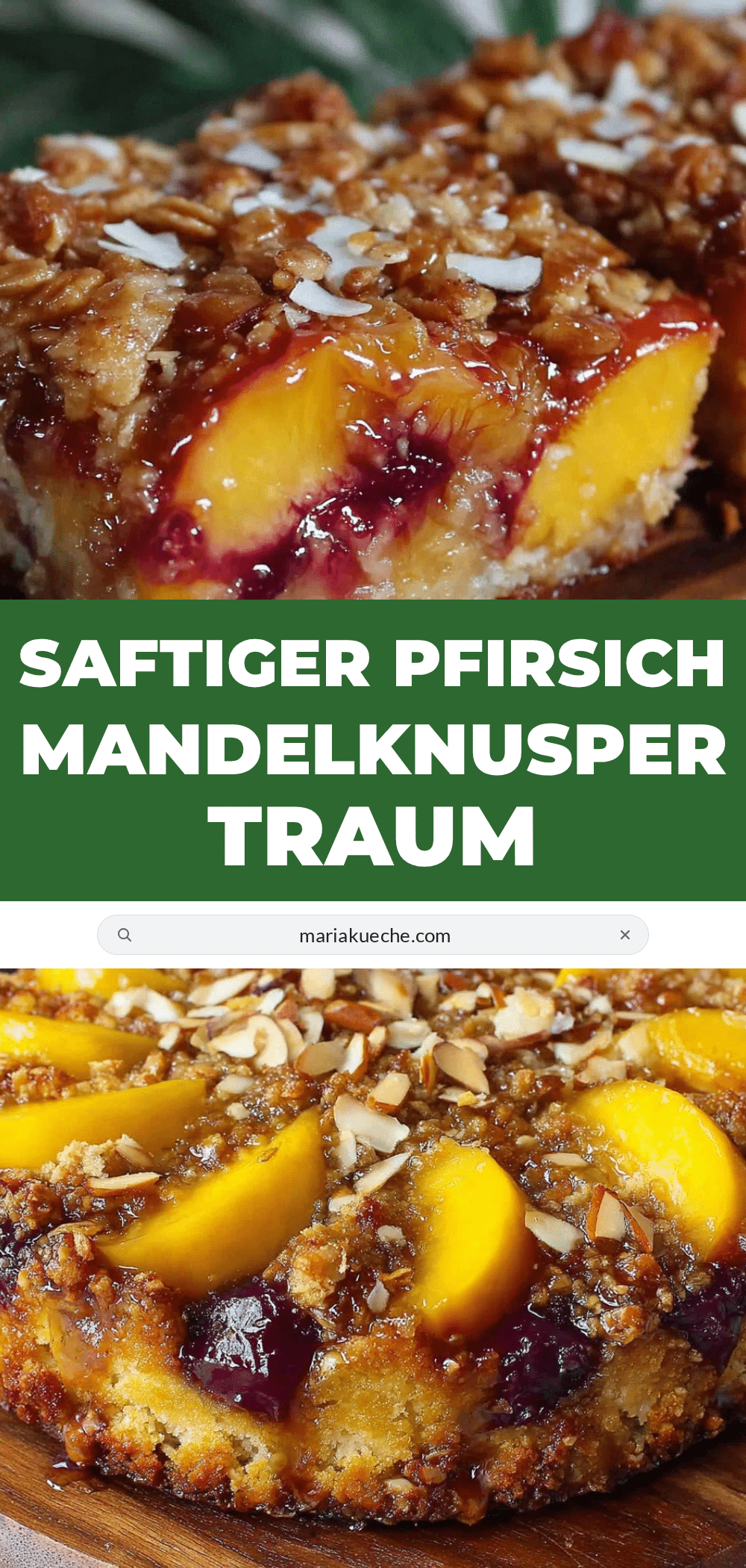 Pfirsich-Mandelknusper recipe