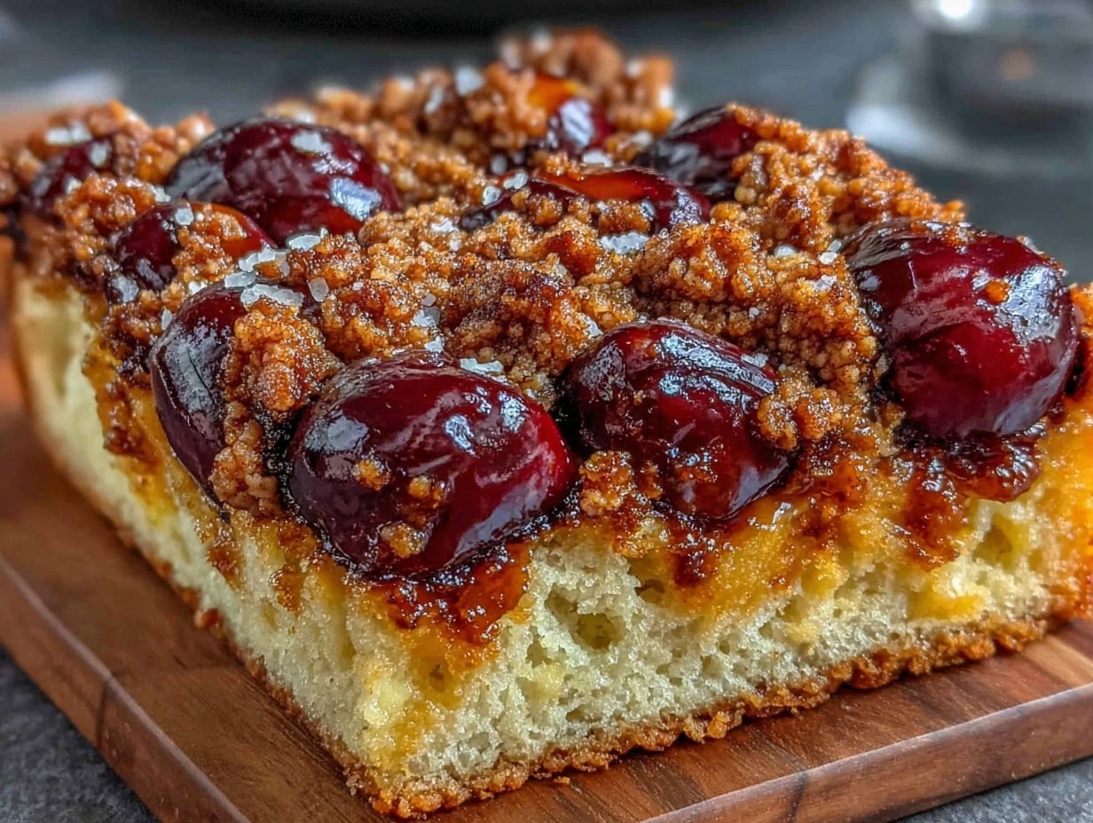 Pflaumenkuchen mit Zimtstreuseln preparation steps