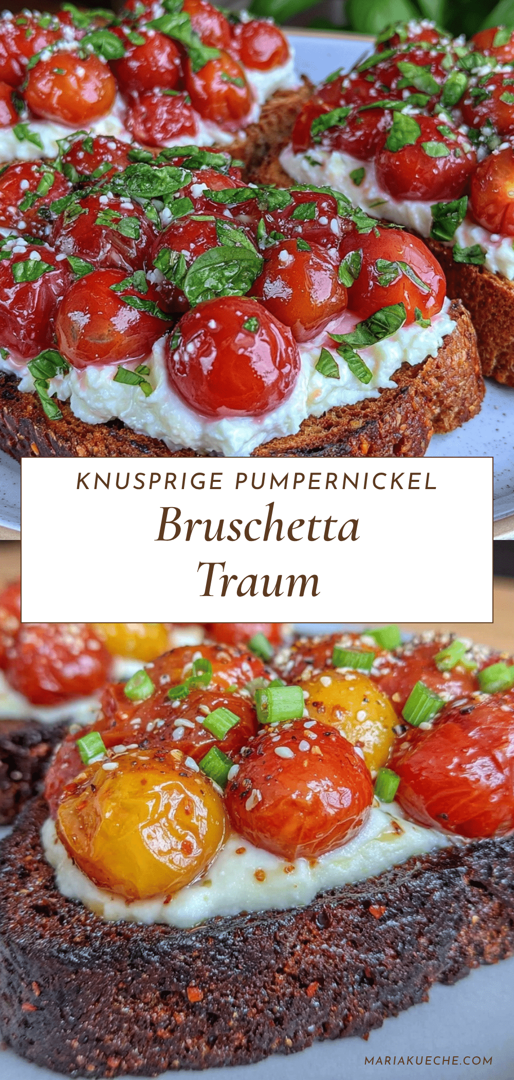 Pumpernickel Bruschetta recipe