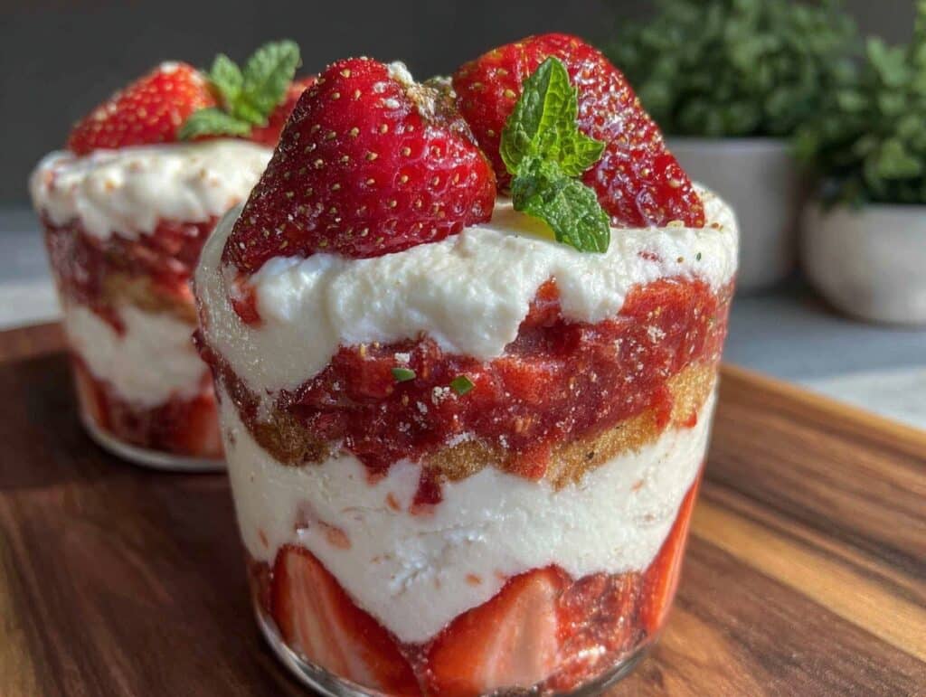 Rhabarber-Erdbeer-Trifle - featured image