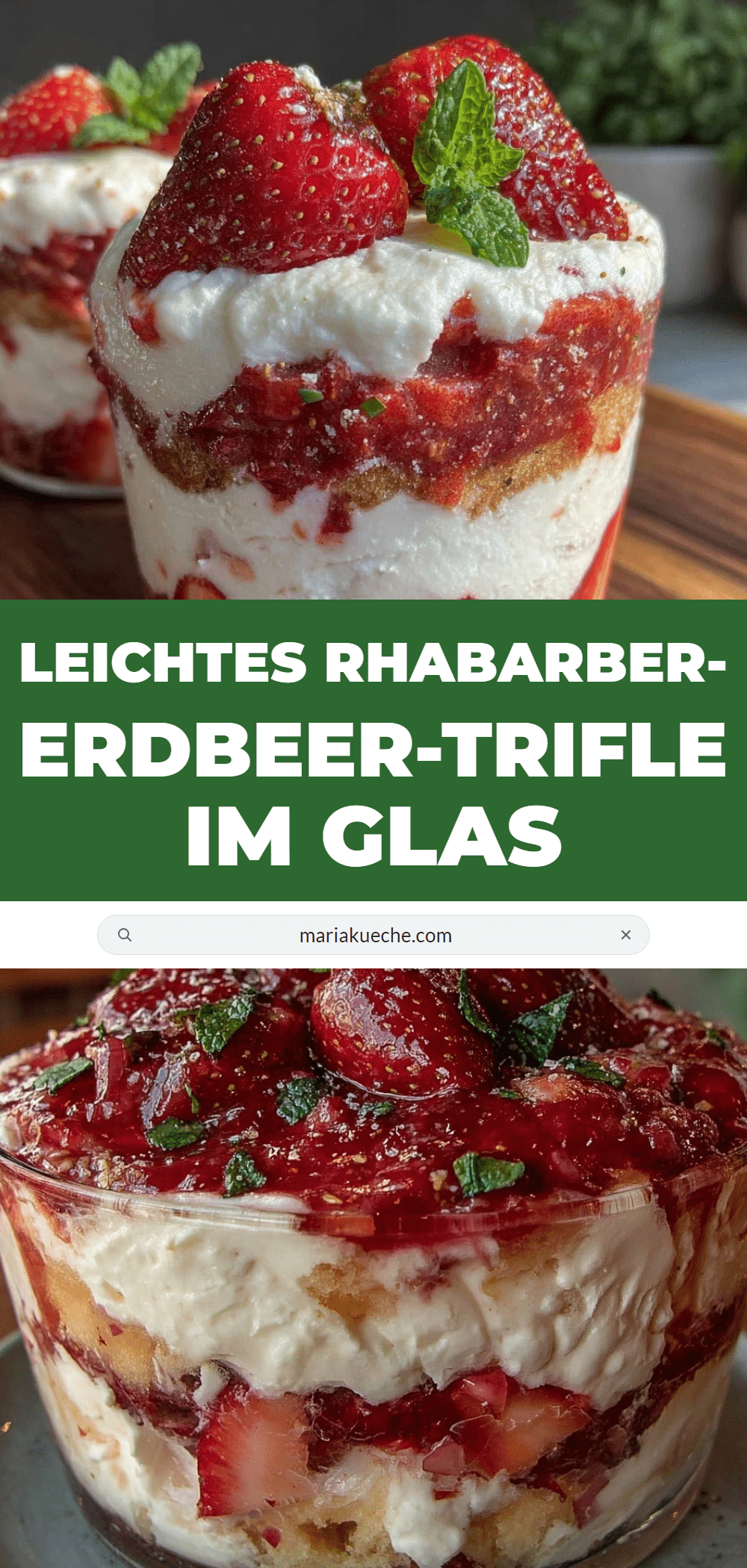 Rhabarber-Erdbeer-Trifle recipe