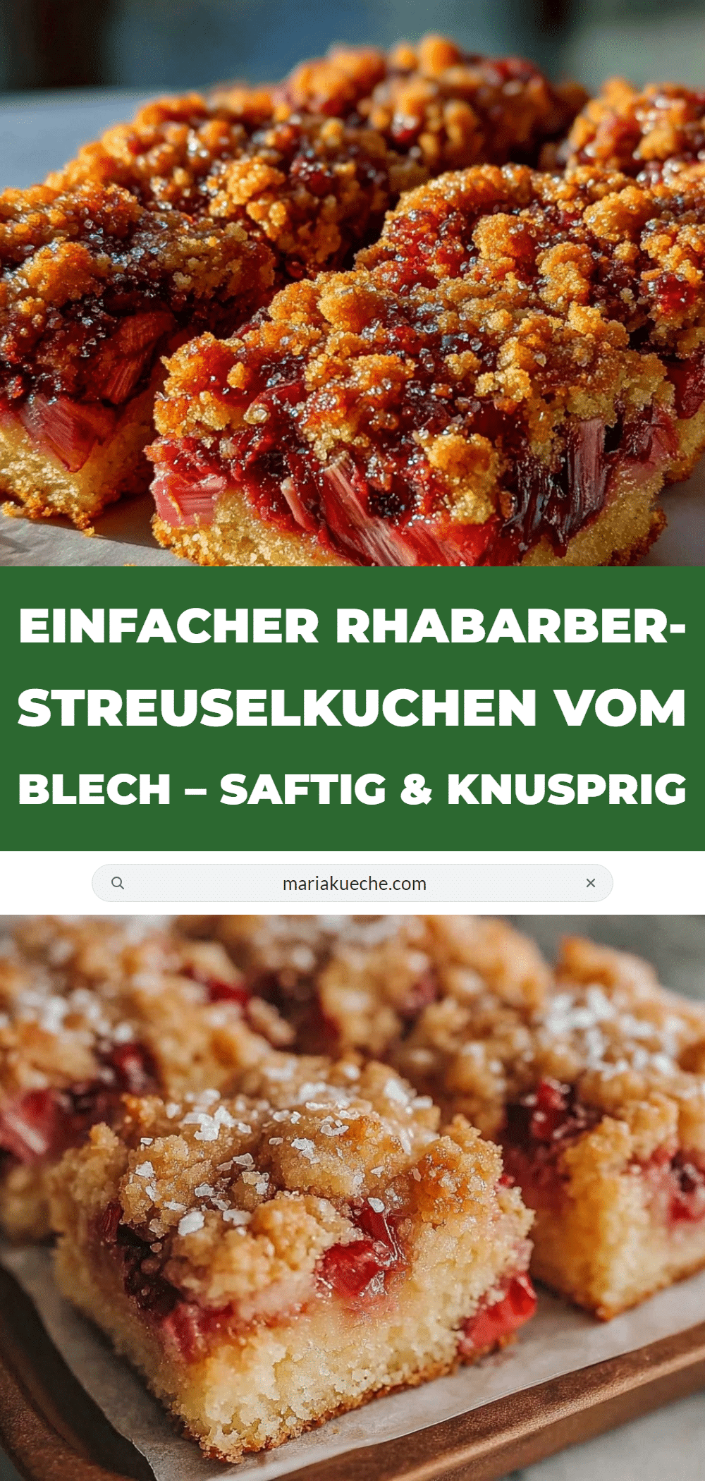 Rhabarber-Streuselkuchen vom Blech recipe