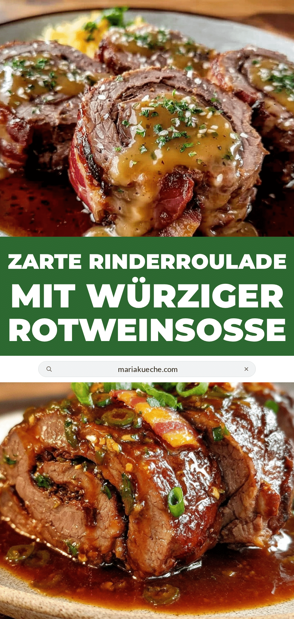 Rinderroulade mit Rotweinsoße recipe