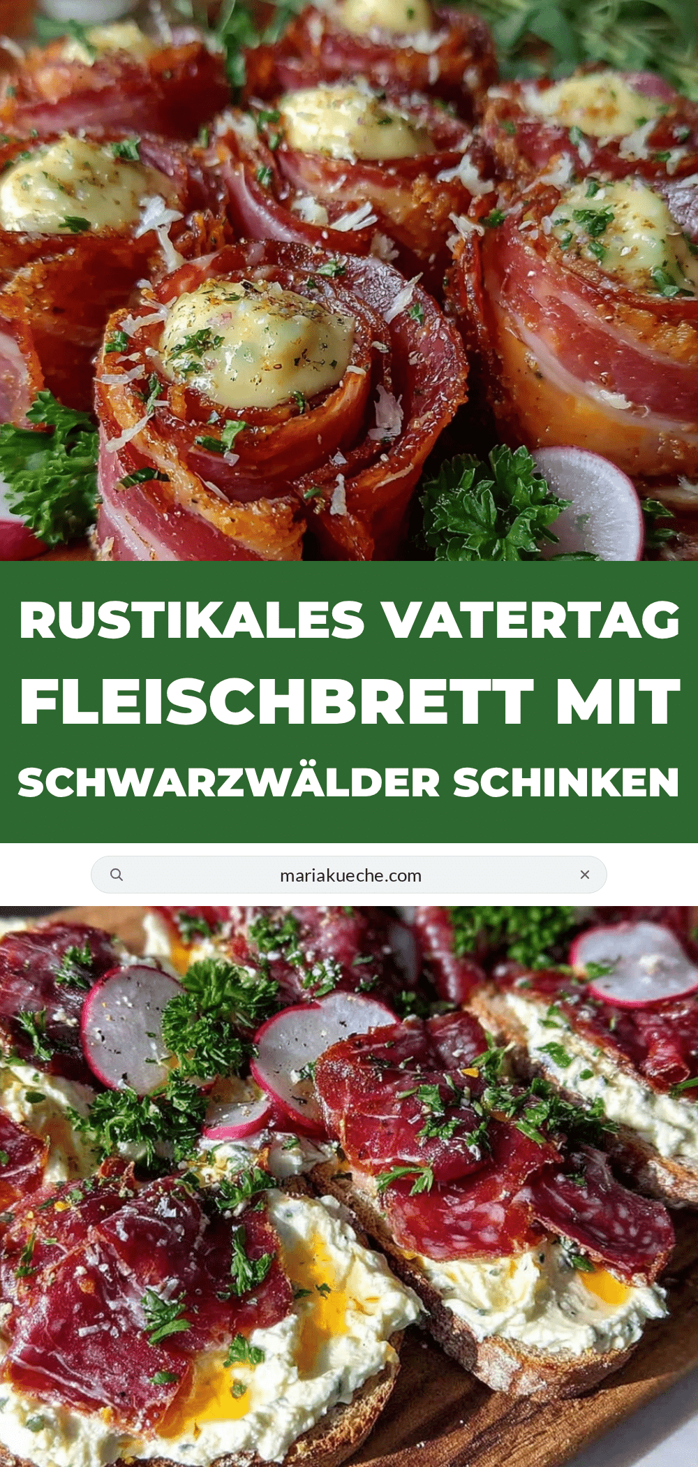rustikales Fleischbrett Schwarzwälder Schinken recipe