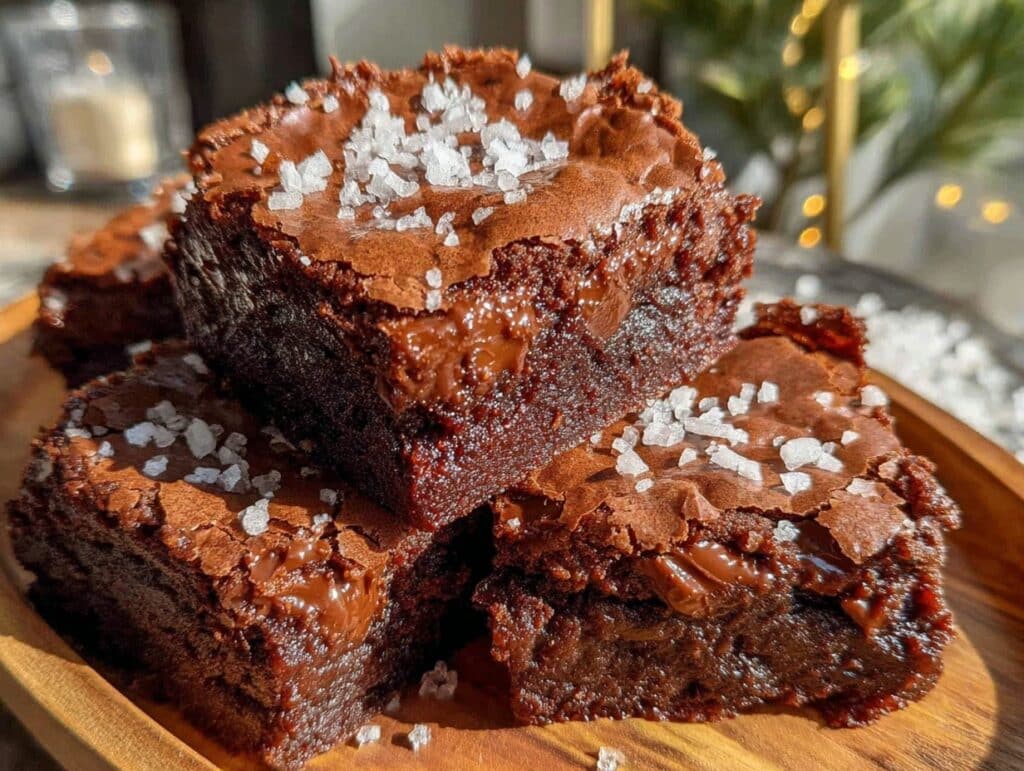 Triple-Chocolate-Brownies mit Meersalz - featured image
